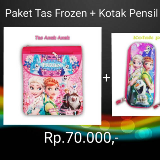 

Paket Tas Frozen + Kotak Pensil / Peralatan Sekolah