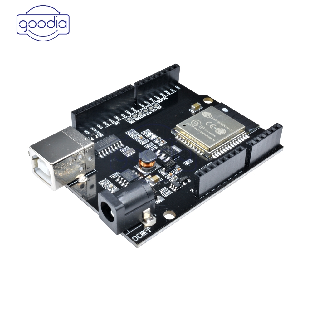 ✈【Fast/COD】✈ Arduino UNO D1 R32 ESP32 WiFi blu-e-t-ooth Module 4MB Flash Board CH340 USB Type-B Module