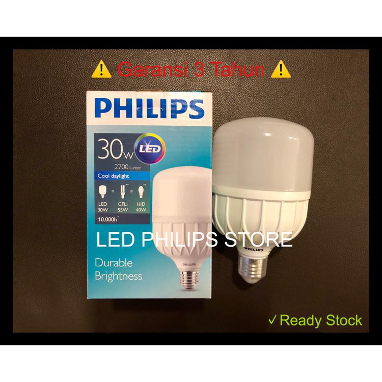 Lampu LED Philips 30W 30Watt 30 W 30 Watt PUTIH (Pengganti 33W 33Watt) PROMO [Kode 1|Kode 2|Kode