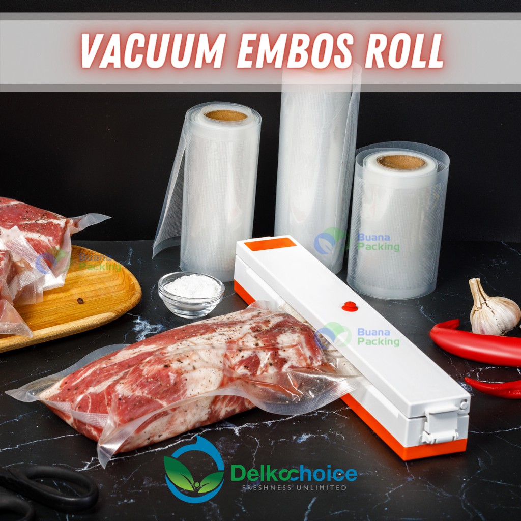 PLASTIK VACUUM / VACUM / VAKUM EMBOSSED / EMBOSS / EMBOS ROLL - DELKOCHOICE