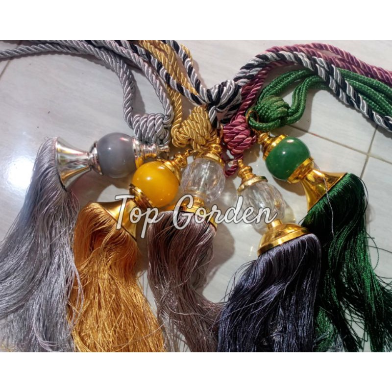 TASEL TALI GORDEN KRISTAL JUMBO/PENGIKAT GORDEN JUMBO