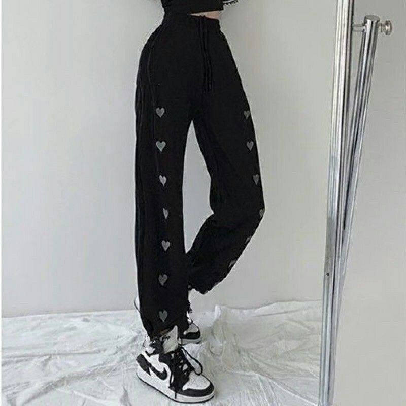 HF - JOGGER KYO LOVE FULL COLOUR SWEATPANTS WANITA / JOGGER WANITA KOREAN STYLE