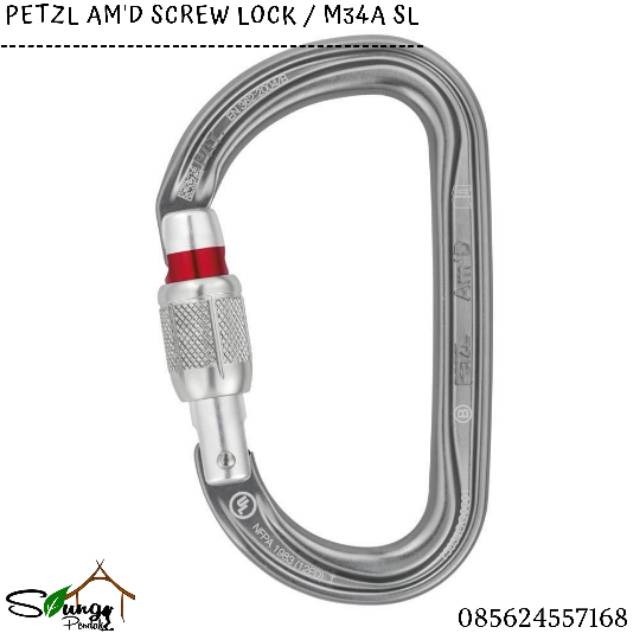 Petzl Am'd Screw-Lock Carabiner Original Safety Climbing / Industri
