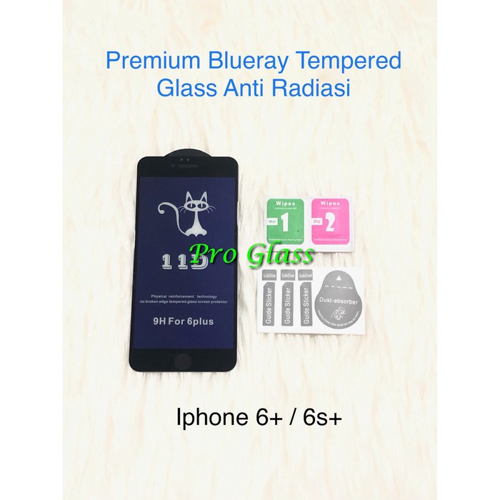 Iphone 6 / 6s / 6+ Anti Blue Ray / Blue Light Radiation Tempered Glass Blueray