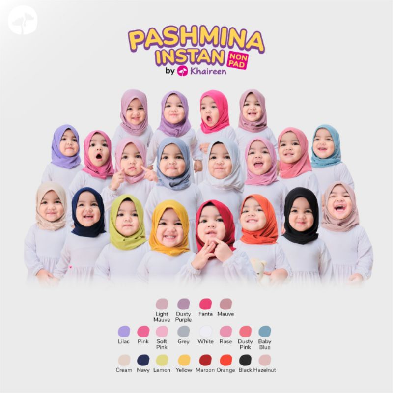 Pashmina Instan (NON PAD) Part 1 by Khaireen | Pastan | Hijab Instan Anak