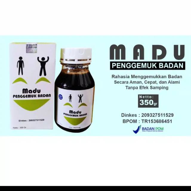 Obat penggemuk badan ori, madu penggemuk badan, suplemen penggemuk badan, obat penambah nafsu makan