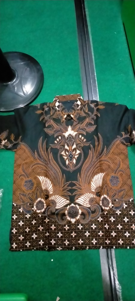 Peksi Asmoro Kemeja Batik Pria Lengan Pendek Full Furing Katun Halus Sragenan