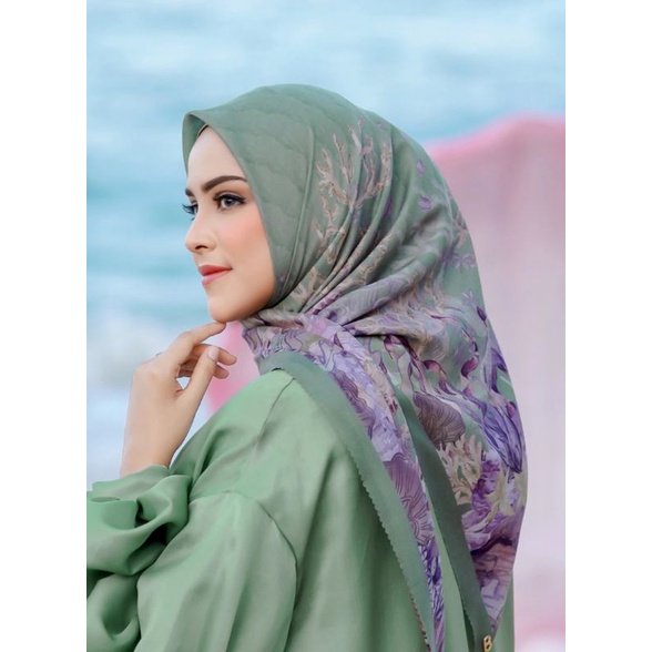 Buttonscarves The little Mermaid Series Square voal