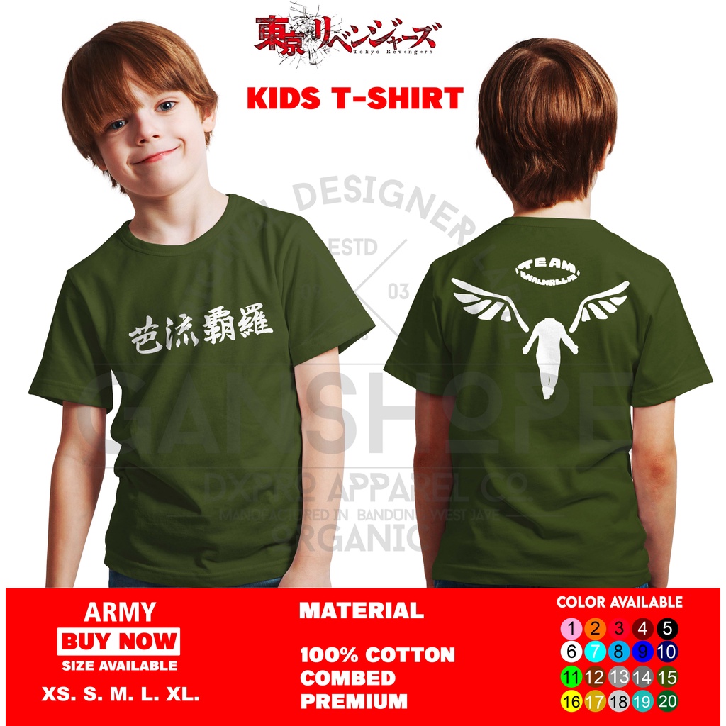 baju t'shirt kaos anak anime valhalla walhalla uniform manga tokyo revengers