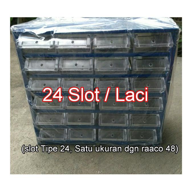*#*#*#] Rak Raaco 24 slot laci Rak tempat pernak pernik mur baut komponen