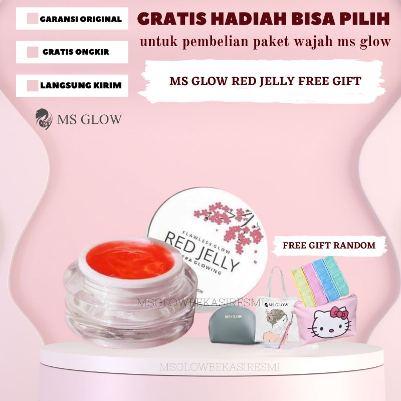 MGBR  - Red jelly ms glow original - ms glow original - red jelly ms glow MS GLOW BEKASI RESMI - RED