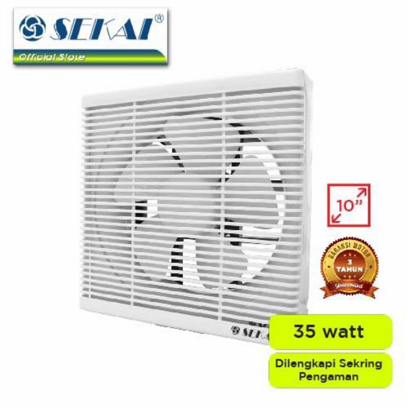 Sekai Kipas Hexos Dinding Exhaust Fan Dinding 10 inch WEF 1090