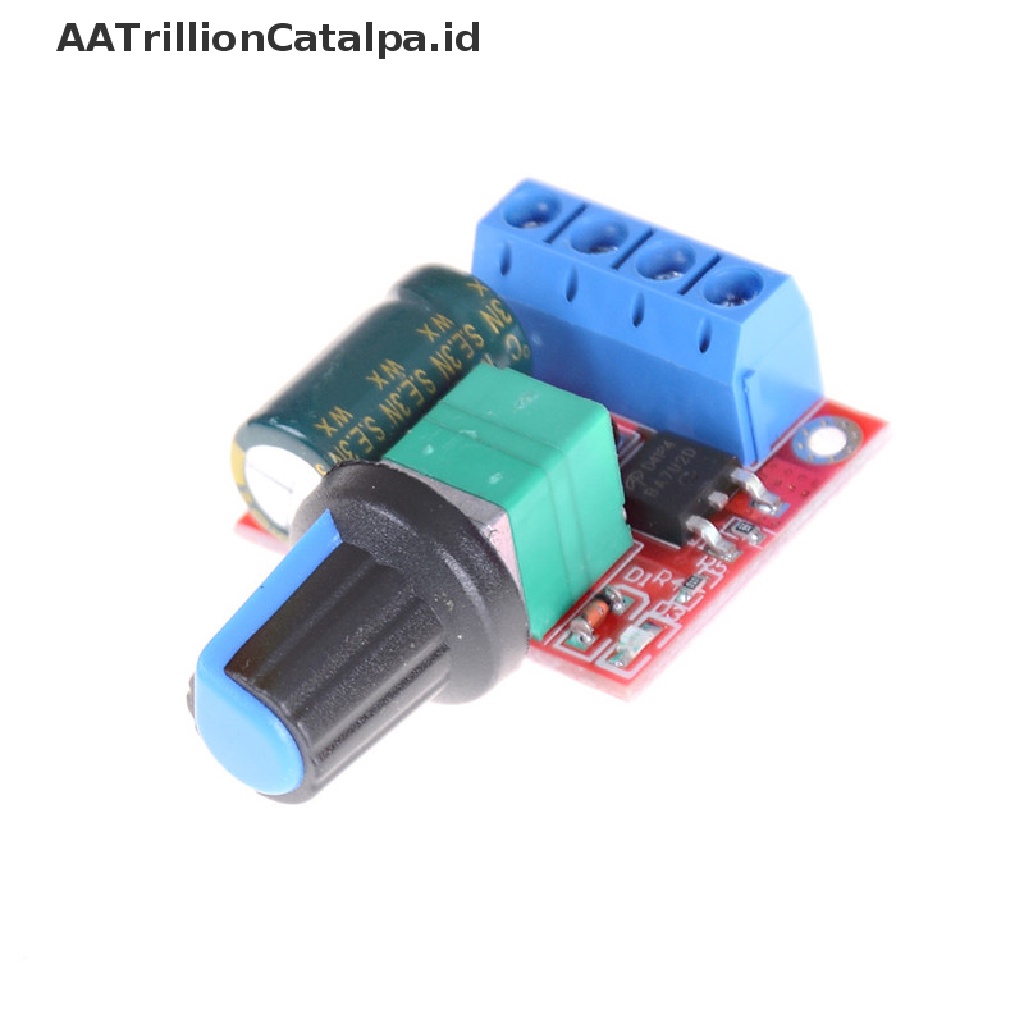 (AATrillionCatalpa) Saklar Dimmer Motor DC Mini 5A 4.5V-35V