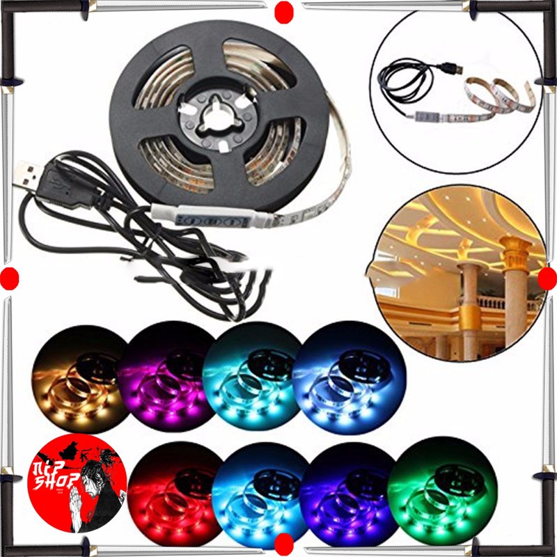 MALITAI Mood Light Led Strip 5050 RGB 2M with USB Controller- White