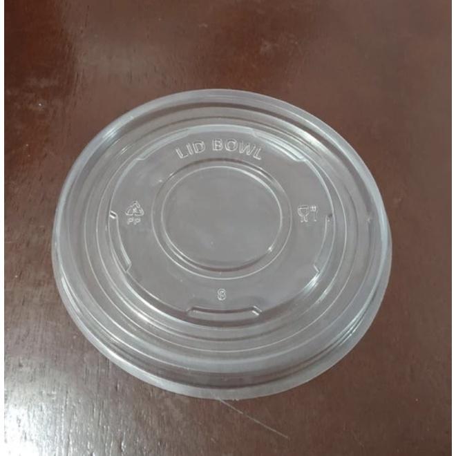 Tutup Lid Plastik untuk Paper Bowl Rice Bowl per 25bh