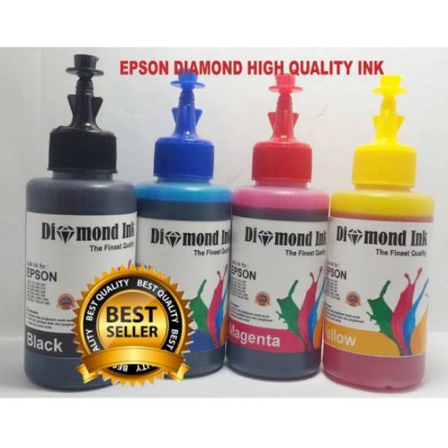Tinta Epson T6641 - T6644 Diamond Ink 100ml L121 L120 L310 L300 L210 L350 L220 L360 L365 L1300