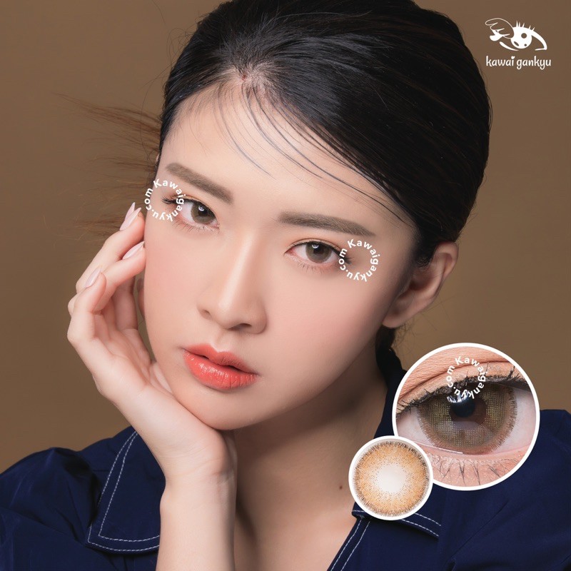 Kawai Gankyu softlens Dreamcolor Nobluk brown (1botol)