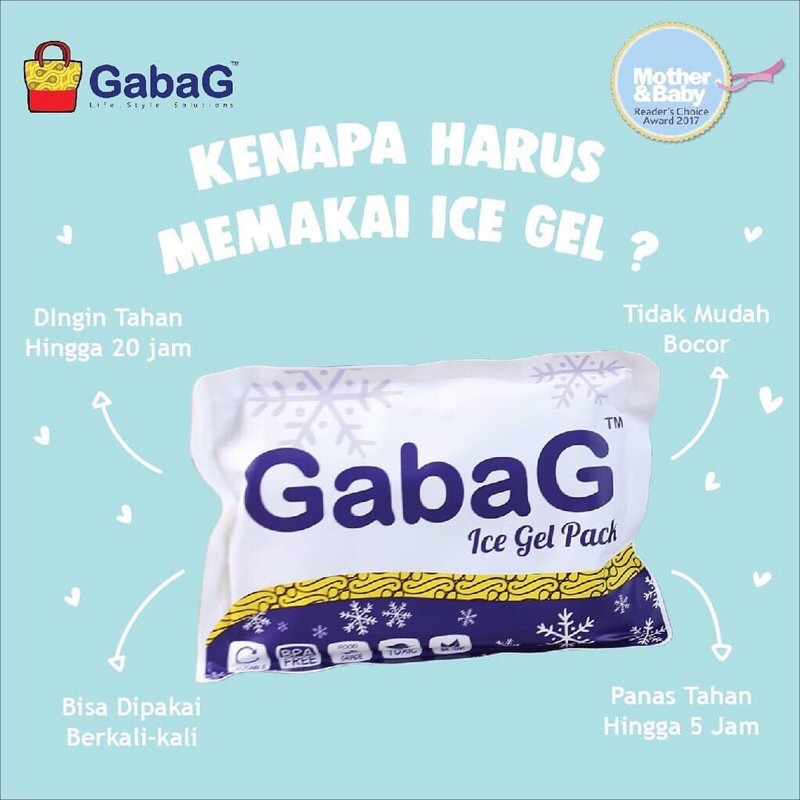 GABAG ICE GEL PACK 500 GRAM GABAG NEW ARRIVAL UNTUK TAS ASI COLLER BAG