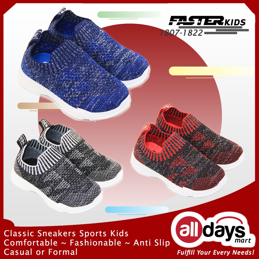 Faster Sepatu Sport Sneaker Anak Unisex 1807-1822 Size 32-37