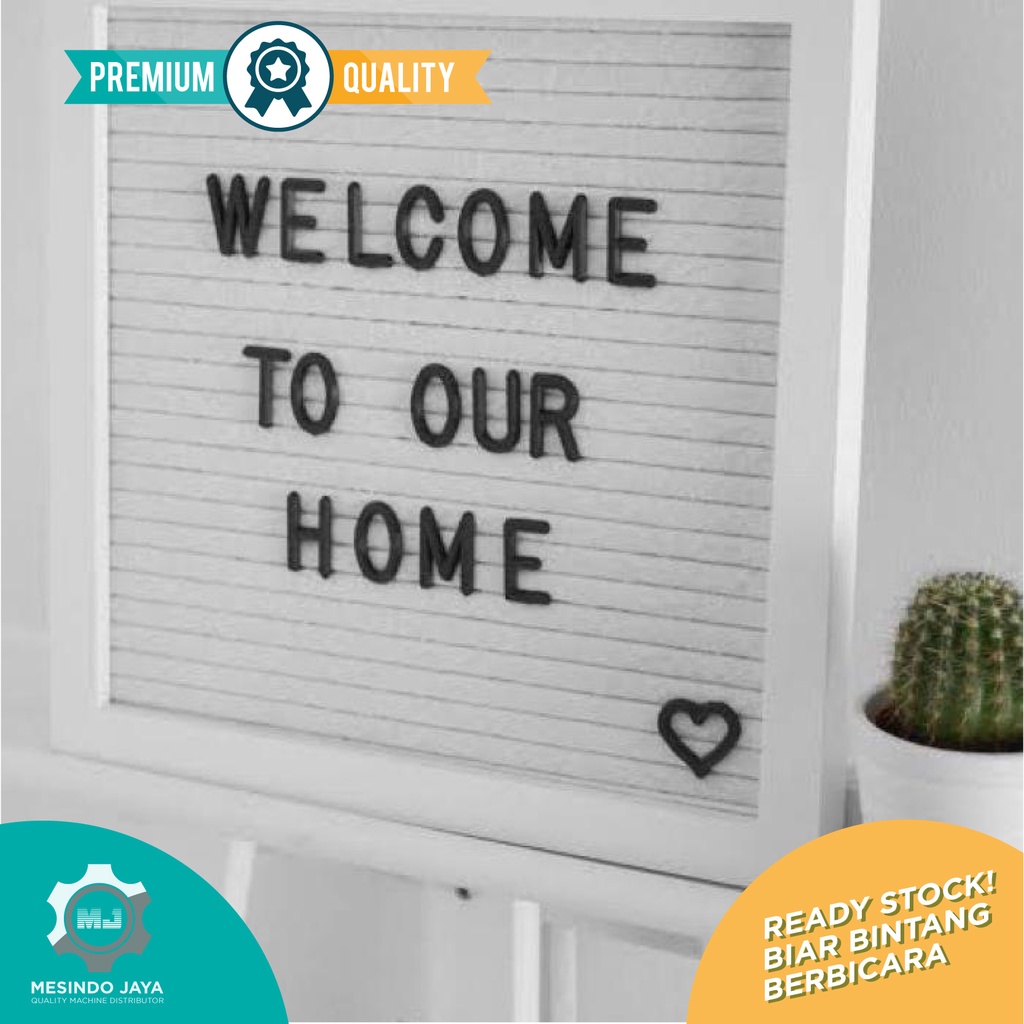 Papan Huruf Cafe, Papan Nama Bayi LENGKAP! 1 SET Felt Letter Board changable felt letter board DIY