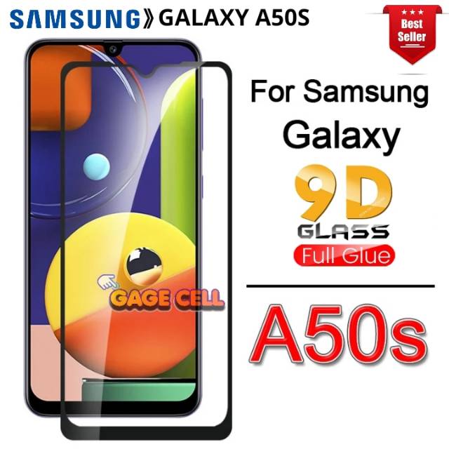 TG SAMSUNG A50S TEMPERED GLASS FULL COVER - ANTI GORES SAMSUNG A50S FULL SCREEN PROTECTOR PREMIUM