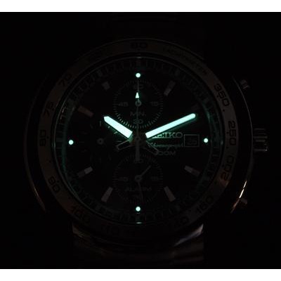 Seiko Quartz SNAB95P1 Chronograph Alarm Black Dial | Jam Pria SNAB95