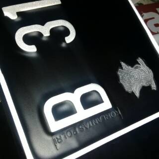 PLAT nomor motor LOGO 1pcs Shopee Indonesia PLAT nomor motor LOGO 1pcs Shopee Indonesia
