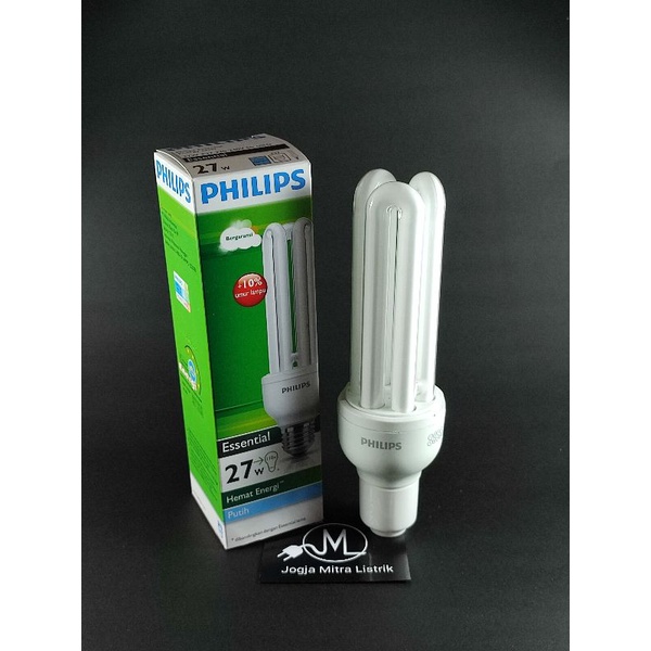 LAMPU PHILIPS ESSENTIAL 27 WATT / PLC JARI PHILIPS 27 WATT PUTIH