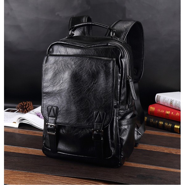 Tas Ransel Backpack Laptop Kulit Fashion Pria Import TS697