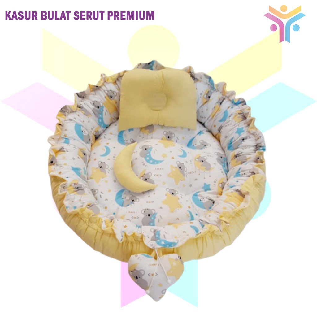 7 || READY Round babynest full beddingset circle baby nest bulat kado lahiran murah terbaik