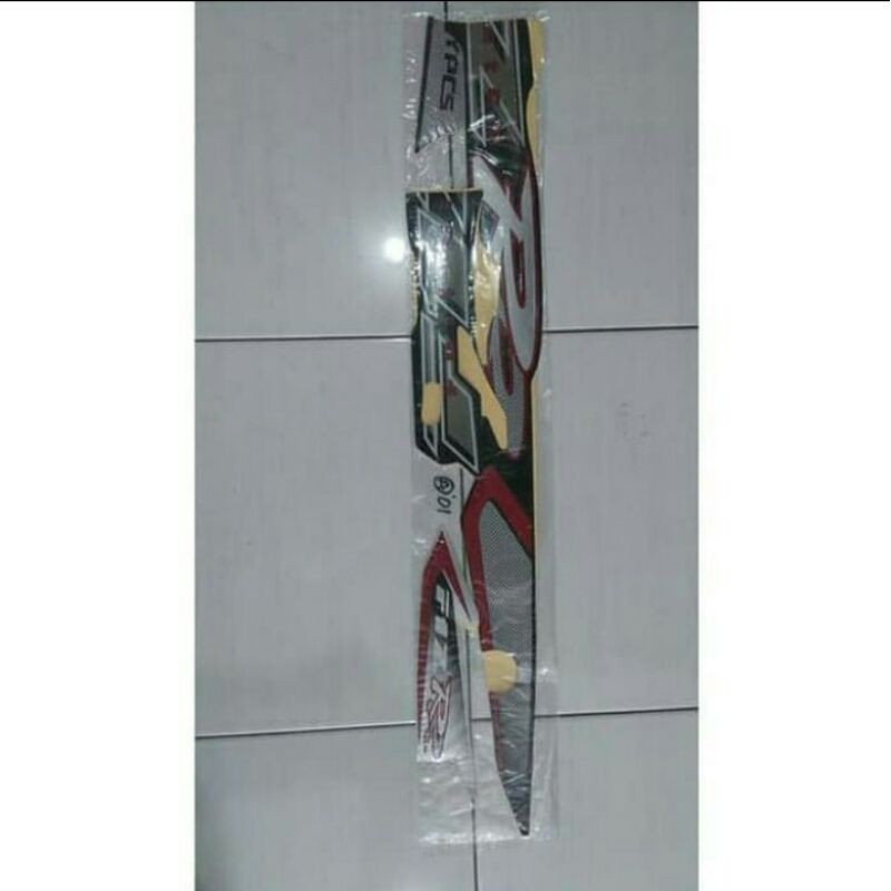 striping Sticker lis body yamaha fizr 2001 2002 hitam silver