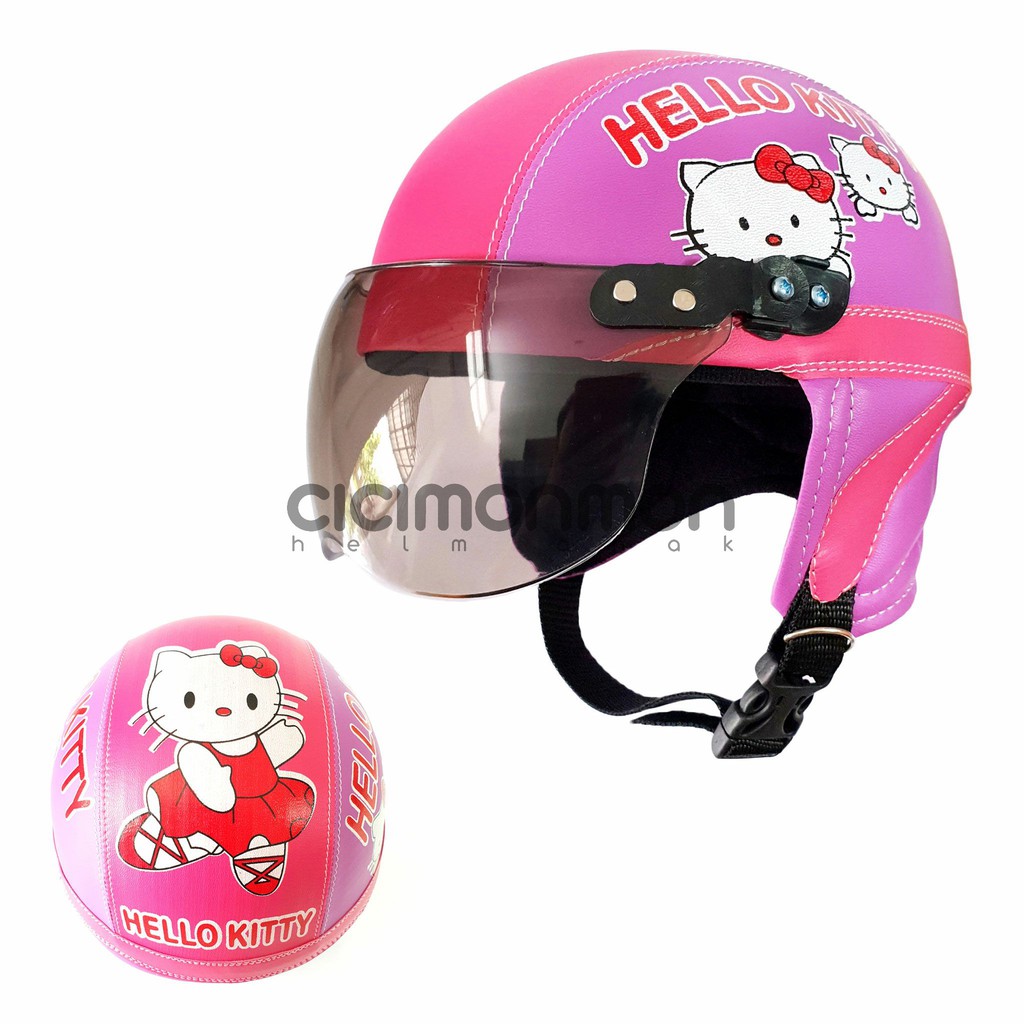 Helm Anak Hello Kitty Retro