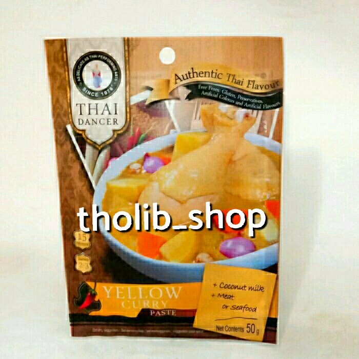 

Thai dancer yellow curry paste 50 gr