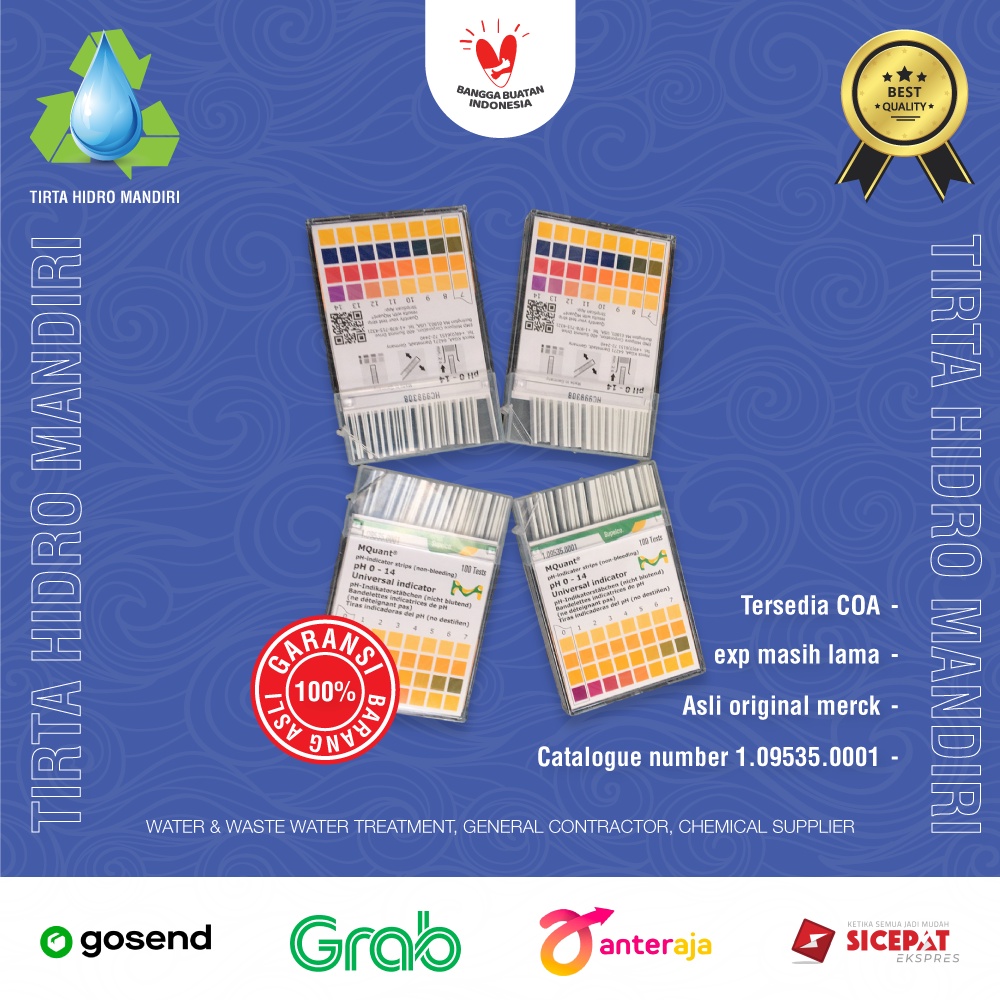 KERTAS PH/ PH PAPER/KERTAS LAKMUS UNIVERSAL INDIKATOR MERCK 0-14