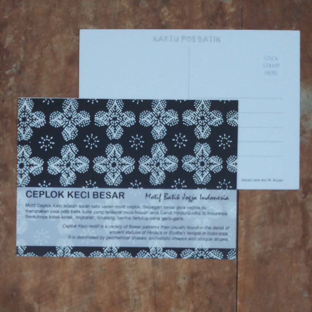 

CEPLOK KECI BESAR - KARTU POS BATIK POSTCARD