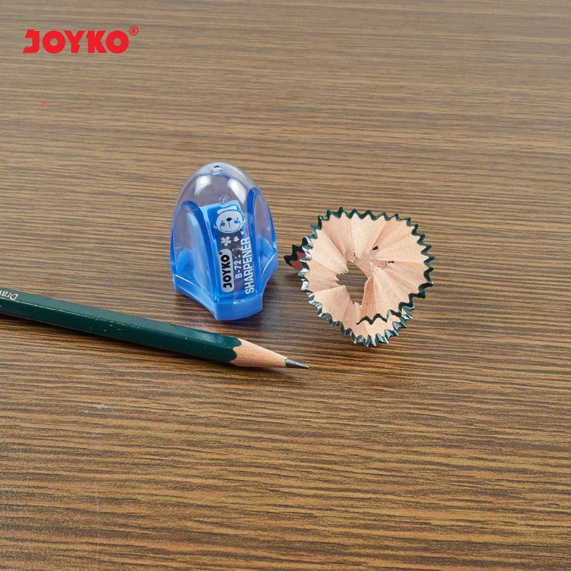 Serutan Joyko B-72 Rautan Pensil 2B Warna Besar Sharpener