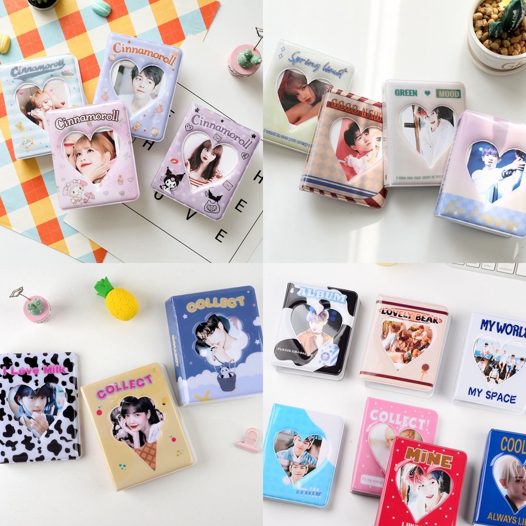 Ins Korea Style Album Foto Mini Lucu 3inch 36saku Lomo Card Holder Photocard Collect Book