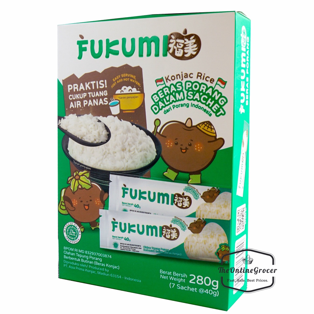 Beras Fukumi - Beras Porang Box Sachet 7x40gr