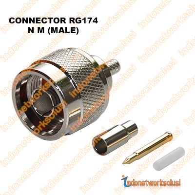 KONEKTOR CONNECTOR RG174 N M (MALE)