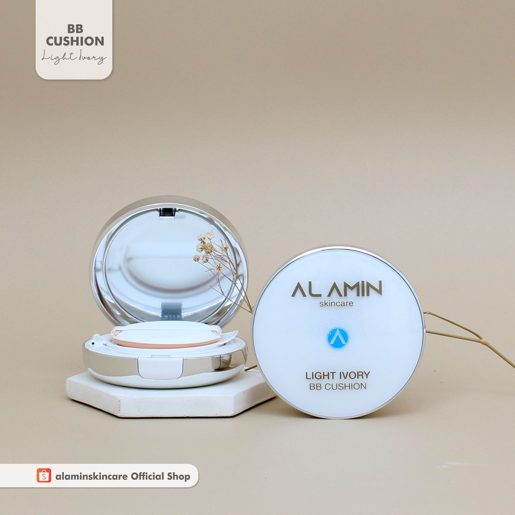 Alamin Light Ivory BB Cushion | Flawless/ Coverage For Normal Skin/Sensitif Skin/Glowing |