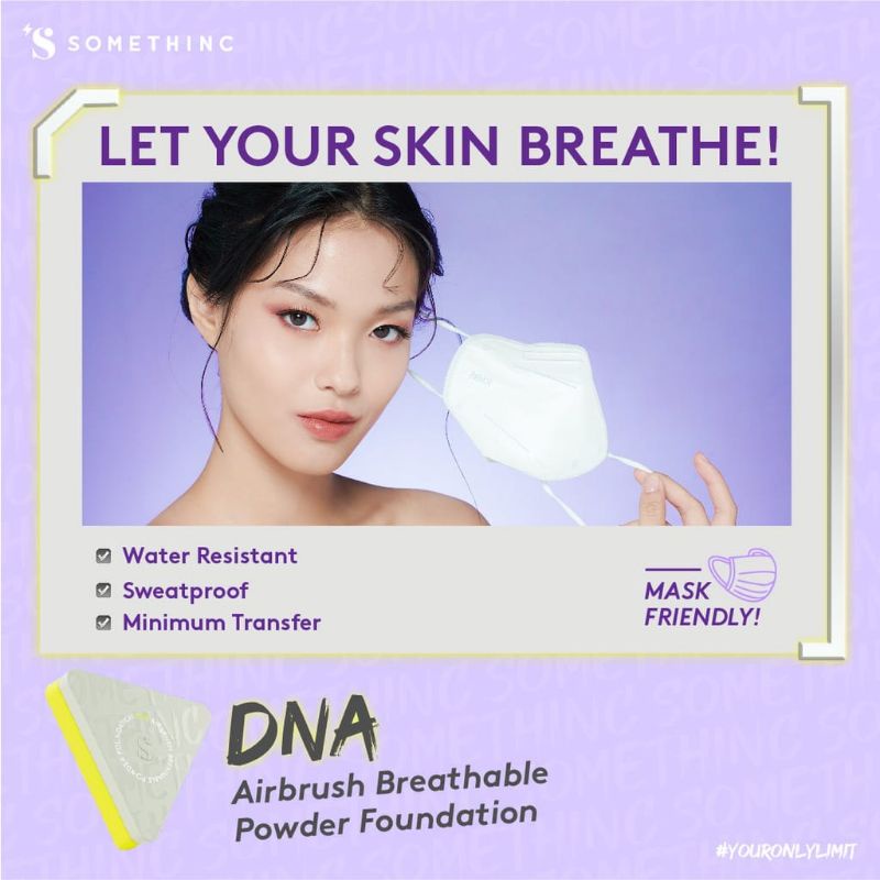 SOMETHINC DNA Airbrush Breathable Powder Foundation - Bedak Padat