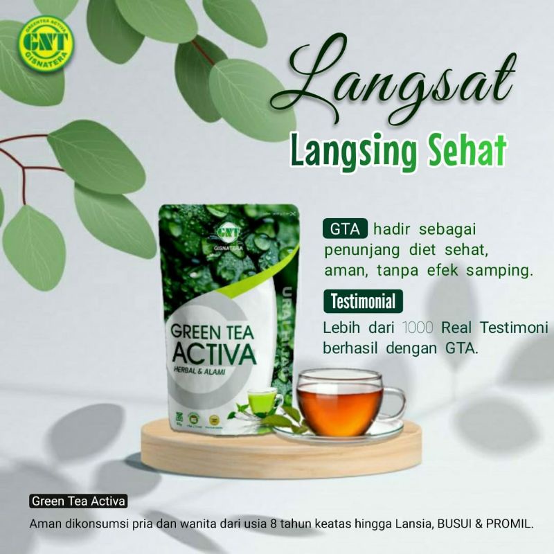 

Pelangsing Badan Aman Busui Green Tea Activa Teh Celup