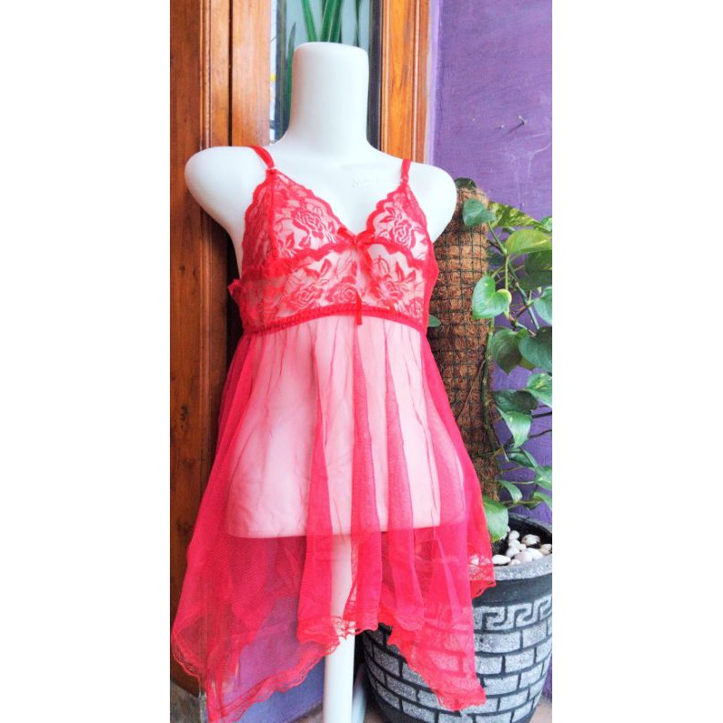 LINGERIE TRANSPARAN + G STRING