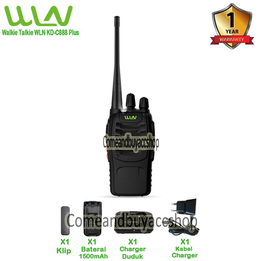 HT Walkie Talkie WLN KD - C888 PLUS Baterai 1500mAH ( 888S PLUS)