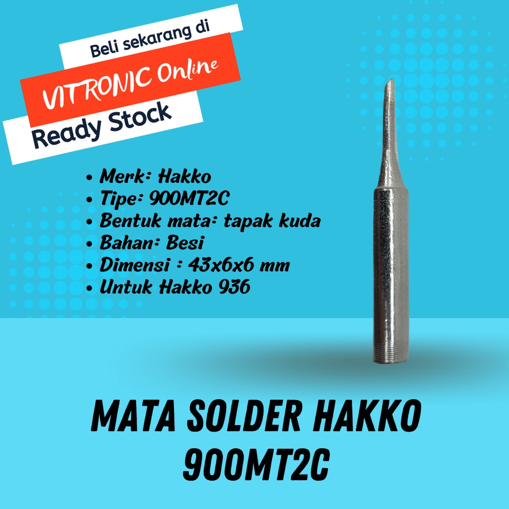 Mata Solder Hakko 900M-T-2C - Komponen Pengelasan Elektronik Berkualitas Tinggi