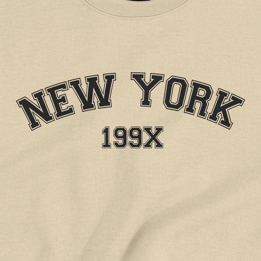 DEZIROSE Sweater Crewneck New York 199X (Sablon) Size M-XXL ( Pria &amp; Wanita )