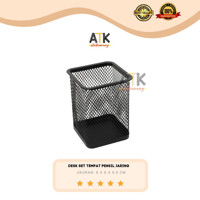 

Buruan Desk Set / Tempat Alat Tulis Jaring Jala / Pen Holder Atk Terlaris