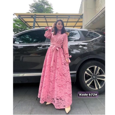 ( VM )- Vanesha Margaretta - 672 Dress muslim fashion wanita / dress wanita/fashion muslim/Busui Friendly