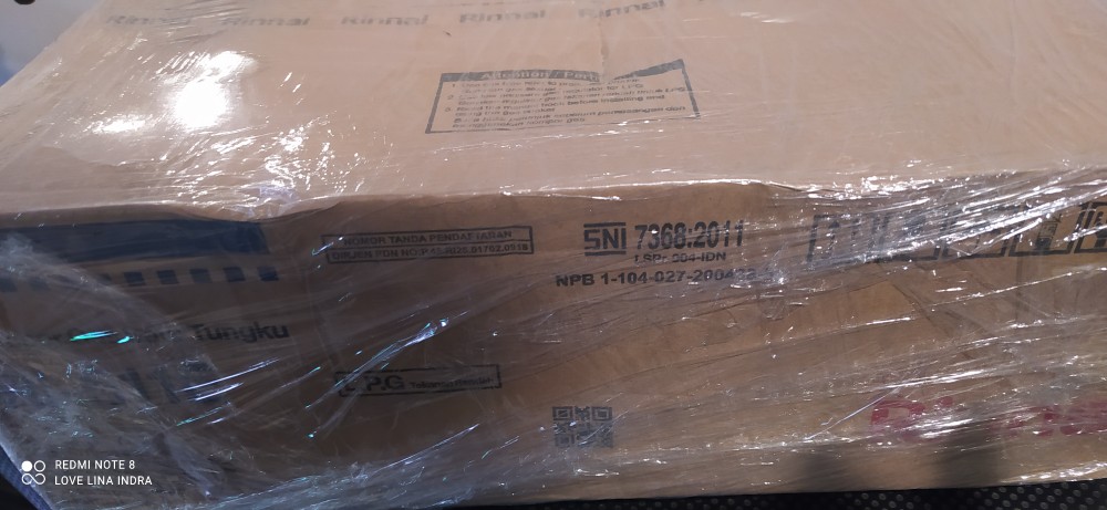 Rinnai Kompor Gas 1 Tungku Ri 511e / 511e - Bubble Wrap