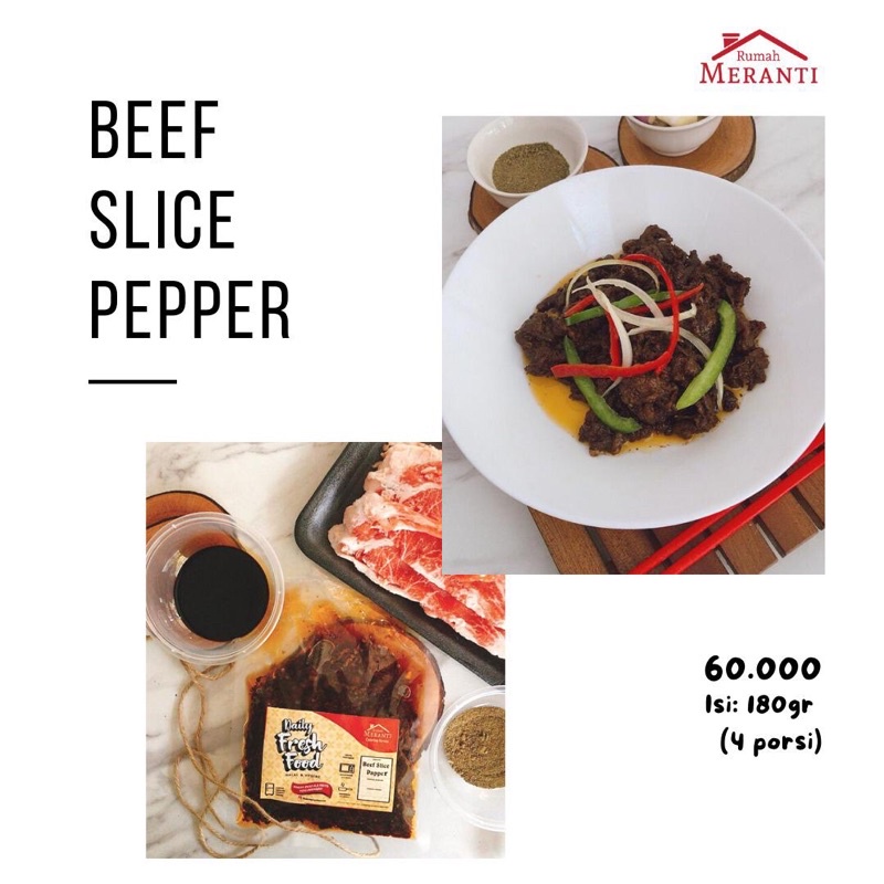 

beef slice papper